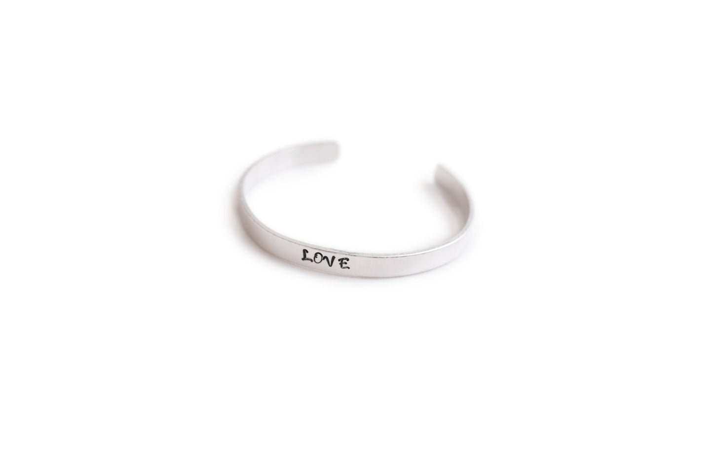 Blue Moon Sisters Hand-Stamped Love Bracelet