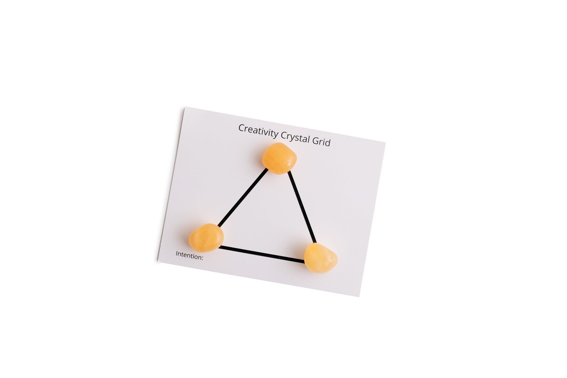 Creativity Crystal Grid with Orange Calcite Stones